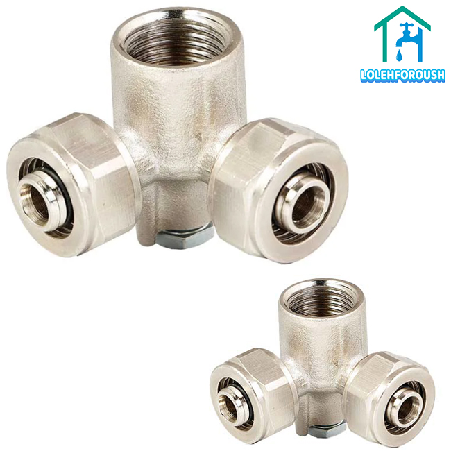 سه راهی 90 درجه دیواری کوپلی نیو پایپ