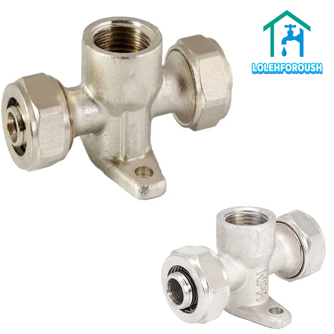 سه راهی صفحه دار تو پیچ کوپلی نیو پایپ سه راهی صفحه دار تو پیچ کوپلی نیو پایپ